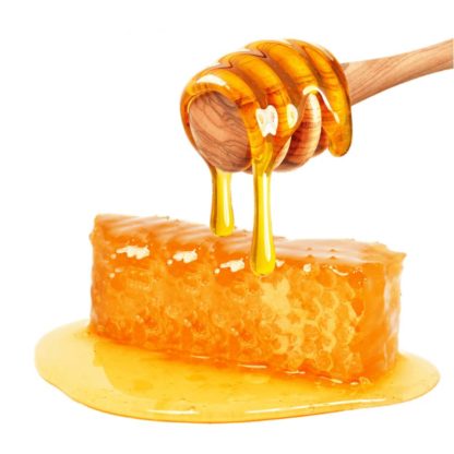 Chunk comb honey supplemented with honey - Lekkerhoning.nl
