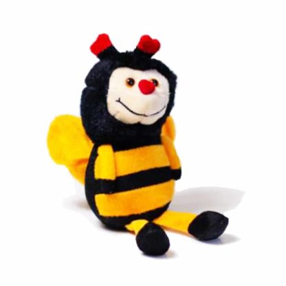 Plush bee cuddle toy 15 cm - Toys for children good quality - Lekkerhoning.nl