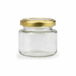 GLASS JAR ROUND - 106 ml EUROPEAN QUALITY