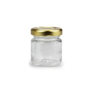 GLASS JAR ROUND - 41 ml EUROPEAN QUALITY