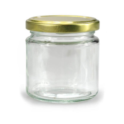 GLASS JAR ROUND - 212 ml EUROPEAN QUALITY