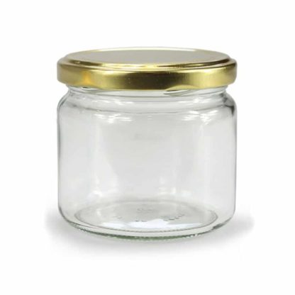GLASS JAR ROUND - 330 ml EUROPEAN QUALITY