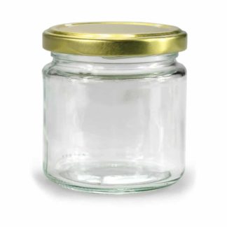 GLASS JAR ROUND - 234 ml EUROPEAN QUALITY