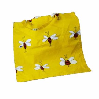Linen bag with bee print - Lekkerhoning.nl