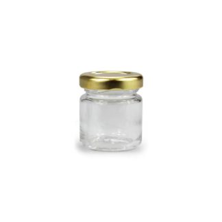 GLASS JAR ROUND - 28 ml EUROPEAN QUALITY