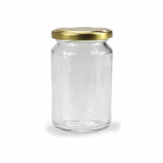 Glass jar round - 106 ml High per tray of 36 pieces European quality - Order at Lekkerhoning.nl
