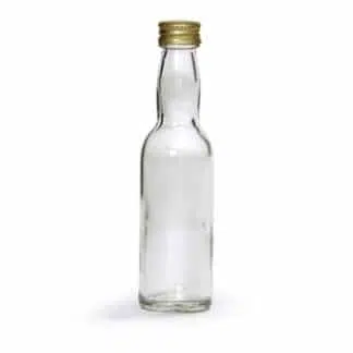 Glazen krophals fles 200 ml - per tray van 35 stuks - Europese kwaliteit - Lekkerhoning.nl