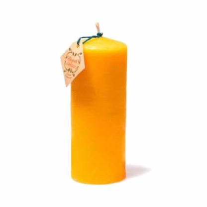 Block candle 100% Beeswax - Delicious honey-like scent - Lekkerhoning.nl