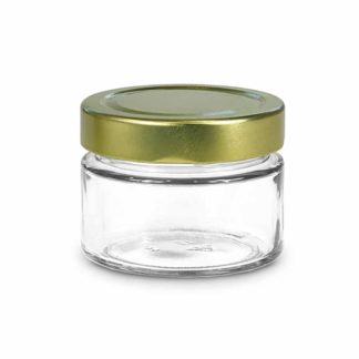 136ml premium glass jar - Lekkerhoning.nl