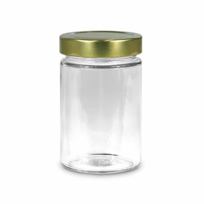 335 ml premium glass jar - Lekkerhoning.nl