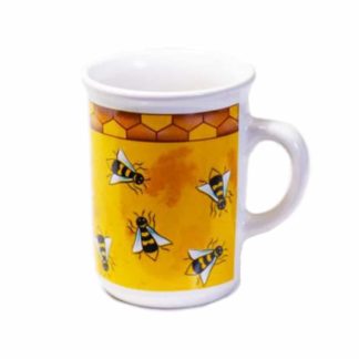Want to buy a yellow mug with a bee print? - Lekkerhoning.nl