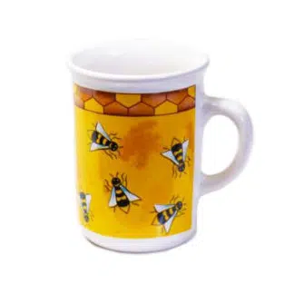 Gele mok met bijenopdruk kopen? - Lekkerhoning.nl