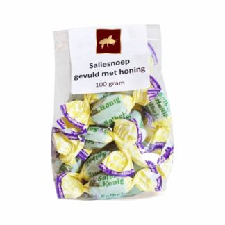 Saliesnoep gevuld met honing - Lekkerhoning.nl